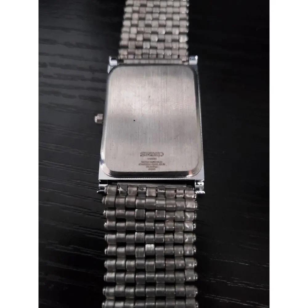 RARE - Vintage Seiko‎ SQ Tank Roman Dial Quartz Men's Watch
